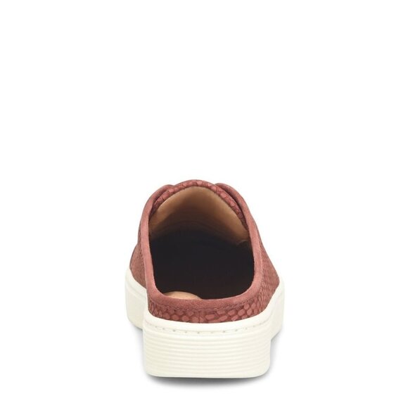 Sofft Beekon 7m Rustic red slide sneaker slip on elastic snakeskin - Picture 2 of 12